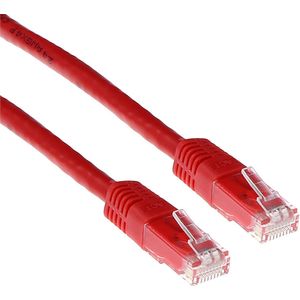 ACT Red 0.5 meter U/UTP CAT6 patch cable with RJ45 connectors IB8500