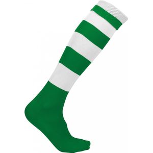 PROACT® Gestreepte Sportsokken PA021 - Dark Green / White - 47/50 EU
