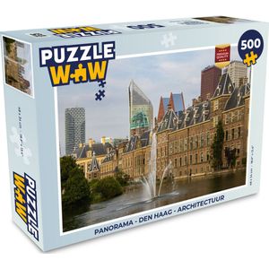 Puzzel Panorama - Den Haag - Architectuur - Legpuzzel - Puzzel 500 stukjes