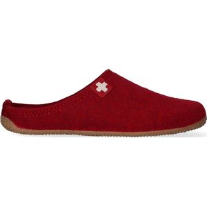 Living Kitzbühel Pantoffels Schweizer Kreuz 3886/351 Dark Cherry | Rood | Wolvilt | Maat 39 | LK38860351