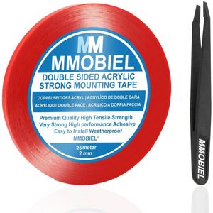 Dubbelzijdige Montage Tape 2mm Acryl Tape 25m Weerbestendig Verwijderbaar