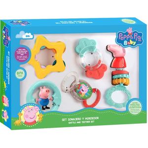 Peppa Pig Baby Speelset met Rammelaars en Bijtringen - BPA Vrij