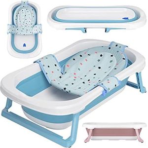 Babybad met standaard - Baby bad met standaard - Baby badje met standaard - ‎79 x 48 x 22,5 cm - Blauw