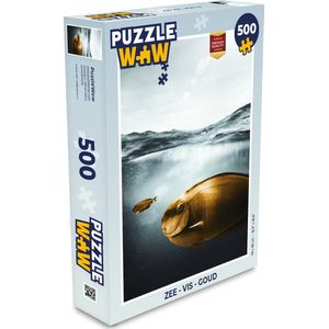 Puzzel Zee - Vis - Goud - Legpuzzel - Puzzel 500 stukjes