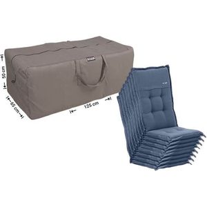 Raffles Covers Tuinkussenhoes / Kussentas - 125 x 65 H: 50 cm - RSB1256550 - Waterdicht | Solution Dyed | UV-bestendig | Elastisch trekkoord | Airvents - Opberghoes tuinkussens