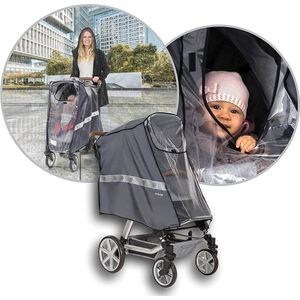 Regenscherm voor Kinderwagen - Rain Cover for Pram