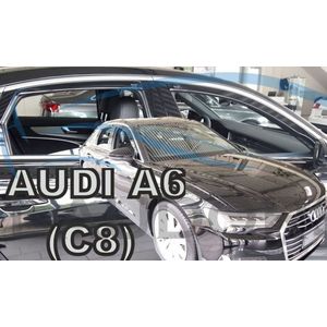 Audi A6 (type C8) SEDAN/LIMOUSINE 4-deurs donkere zijwindschermen set 4-delig tbv model VANAF 2018 pasvorm Team Heko
