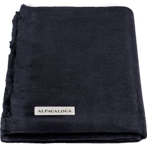 Alpaca Loca Enkelzijdige Sjaal - 200 x 30 cm - Donkerblauw