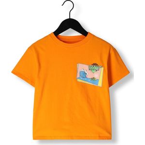 AMERICAN VINTAGE Fizvalley Polo's & T-shirts Kids - Polo shirt - Oranje - Maat 98