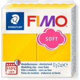 FIMO soft 8020 - ovenhardende boetseerklei - standaard blokje 57g - zonnegeel