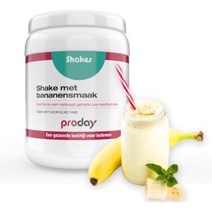 Proday - Protein Shake - Banaan - 17 Shakes - Proteine Shake/Eiwitshake - Geschikt voor het proteïne dieet - Snel en makkelijk bereid