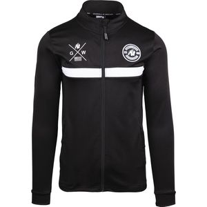 Gorilla Wear Vernon Kids Trainingsjas - Track Jacket - Zwart - 164