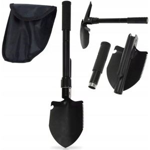 Opvouwbare Militaire Schep met Overlevingsgereedschap & Multitool Functies