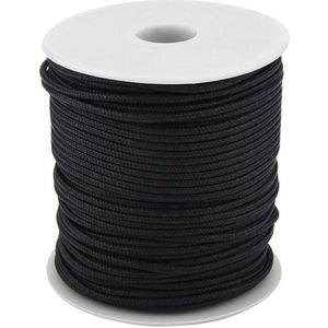50M Spool 2mm Dia Sterk Duurzaam Vistouw Omsnoeren Speargun Reel Line (zwart)