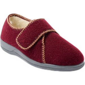 Brede comfort gevoerde slippers met klittenband