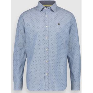 Twinlife Heren Oxford - Overhemden - Lichtgewicht - Elastisch - Blauw - L