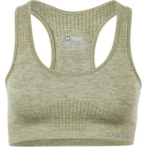 Padded Sportbeha - Racerback - Naadloos - Groen - Maat L