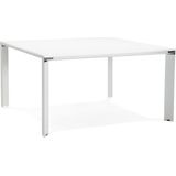 Alterego - XLINE - Bureau bank - Wit - 140x140x74,6 cm