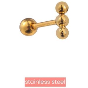 Go Dutch Label Oorknoppen 3 Balletjes Goud