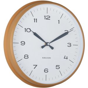 Karlsson Wandklok Modern Factory - Okergeel - Ø30cm - Wandklok Scandinavisch