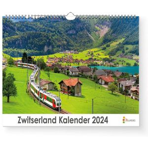 Huurdies - Zwitserland Kalender - Jaarkalender 2024 - 35x24 - 300gms
