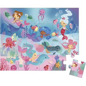 Zeemeerminnen Puzzel (24 stukjes) - Geschikt voor kinderen van 3 tot 6 jaar oud