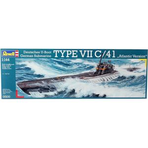 1:144 Revell 05100 German Submarine TYPE VII C/41 Atlantic Version Plastic Modelbouwpakket