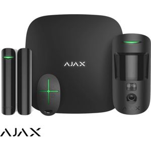 Ajax StarterKit CAM Zwart met Hub 2, MotionCam, DoorProtect en SpaceControl