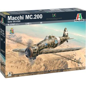 1:48 Italeri 2767 Macchi C.200 Serie XXI-XXIII Plane Plastic Modelbouwpakket