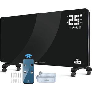 Glazen Verwarming Radiator met WiFi en Afstandsbediening - 2500 Watt