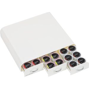 Koffiepad Houder met Drie Laden - Organizer voor Koffiepads