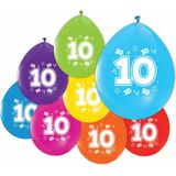 Latex ballonnen 10 jaar verjaardag