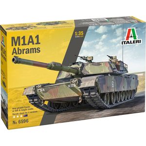 1:35 Italeri 6596 M1A1 Abrams Tank Plastic Modelbouwpakket