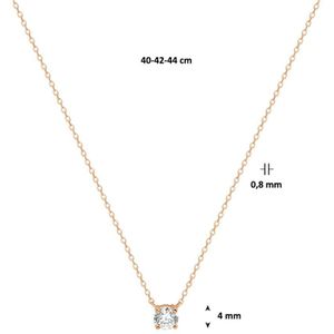 Collier Zirkonia 40 - 42 - 44 Cm