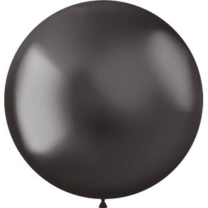 Folat - Folat - ballon XL Intense Chrome Grey 48 cm - 5 stuks