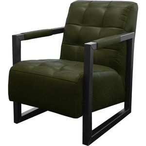 Fauteuil - Salina - leer Colorado groen 08