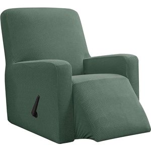 Hoes fauteuil jacquard, Fauteuilhoezen, stretchhoes voor relaxfauteuil compleet, Elastische hoes voor tv fauteuil (Mintgroen)