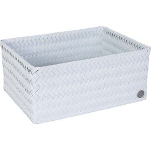Open basket rectangular ice grey large