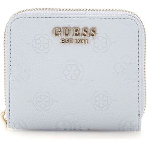 GUESS Portemonnee Cresidia SLG Zip Around Wallet Powder Blue Lichtblauw