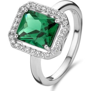 Parte Di Me Mia Colore - Dames - Ring - Groen/Zilver - Maat 54