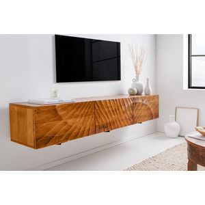 Massief houten tv-meubel SCORPION 160cm bruine mango lowboard wandkast