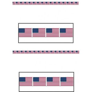 2x Amerikaanse vlag markeerlint 6 meter