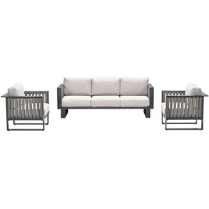 Garden Impressions Gabon loungeset 3-delig - taupe