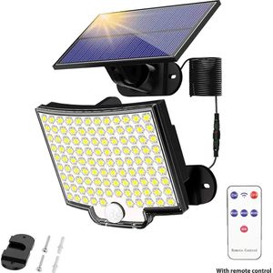 Bouya Solar Licht - Solar Tuinverlichting - Buitenlamp - Led Light - op Zonne Energie - Buiten Staand - Waterdicht - 3 modi