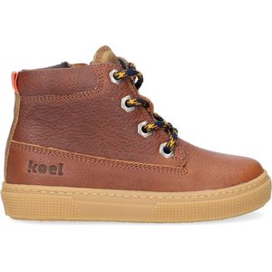 Koel4kids 03m008 Hoge sneakers - Leren Sneaker - Jongens - Cognac - Maat 30