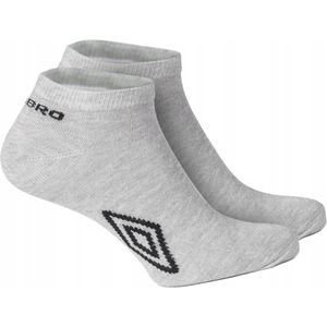 Umbro - Sokken heren - Maat 39 - 42 cm ( 3 - paar ) Sokken mannen - Enkelsokken - Sportsokken - Sneaker - Grijs