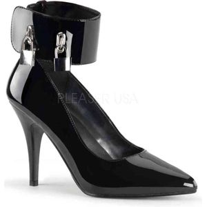 EU 44 = US 13 | VANITY-434 | 4 Pump W/ Locking Ankle Cuff & Padlocks