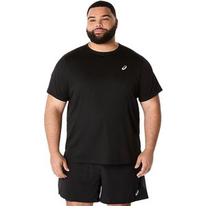 Asics core ss top in de kleur zwart.