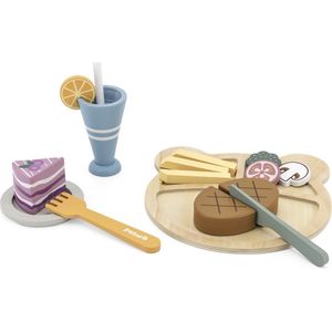 PolarB - houten lunchset - houten eetset - houten speelgoed vanaf 18+ maanden