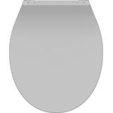 SCHÜTTE WC-Bril 82702 SLIM GREY - Duroplast - Super Dun - Soft Close - Afklikbaar - RVS-Scharnieren - Gelakt - Grijs